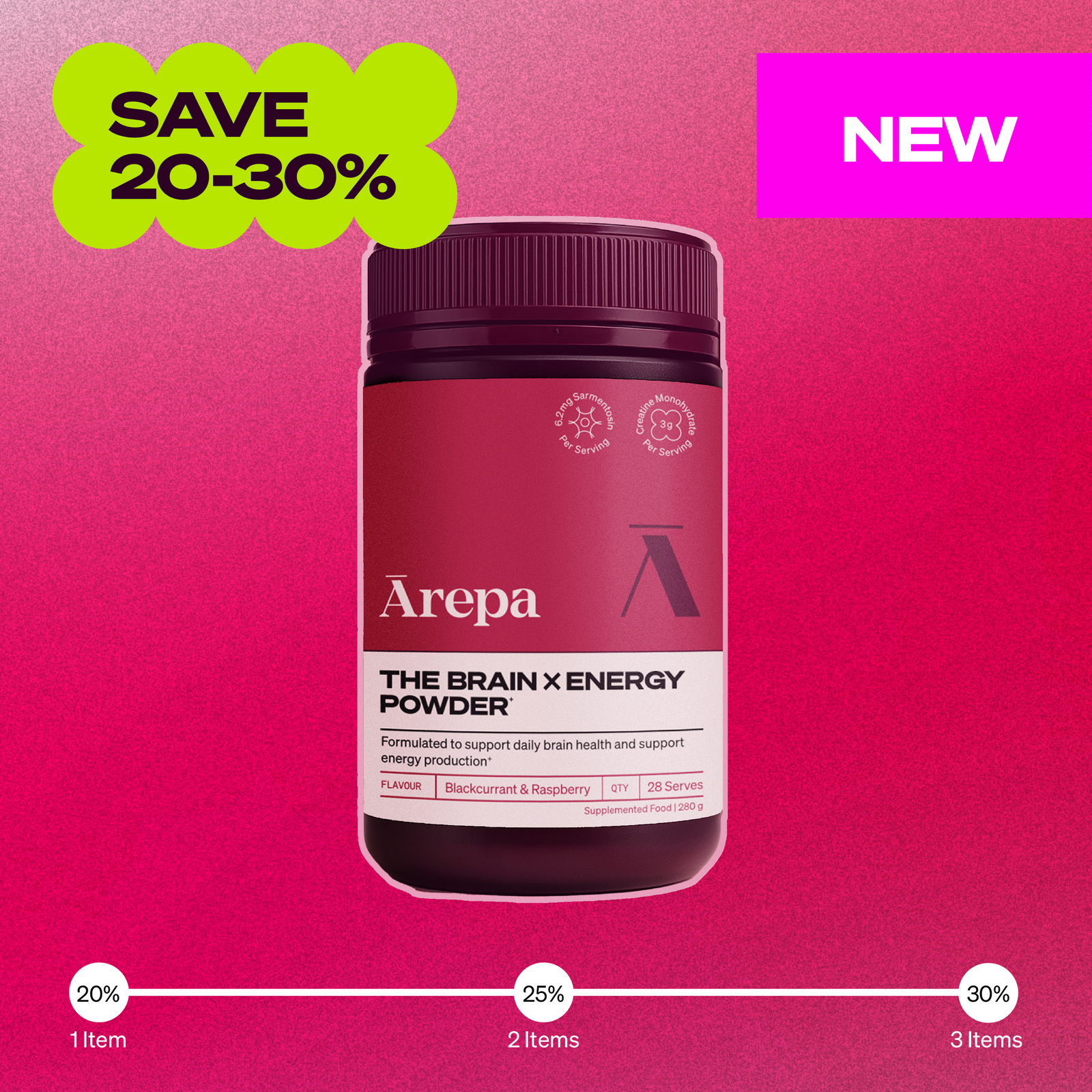 SALE - The Brain x Energy Powder⁺